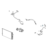 OEM 2006 Chevrolet Cobalt Core Asm, A/C Refrigerant Service Valve Diagram - 52476999