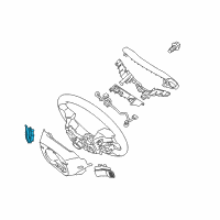 OEM 2019 Hyundai Sonata Paddle Shift Switch Assembly, Right Diagram - 96780-C2000-4XZ