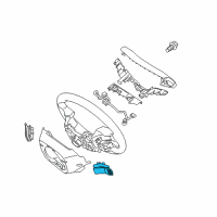 OEM Hyundai Sonata Paddle Shift Switch Assembly, Left Diagram - 96770-C2000-4XZ