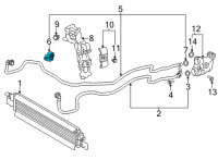 OEM Toyota GR Supra Outlet Tube Clamp Diagram - 32923-WAA01