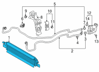 OEM 2022 Toyota GR Supra Oil Cooler Diagram - 32910-WAA02