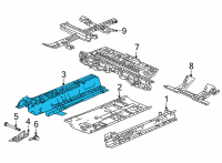 OEM 2022 Honda Civic TUNNEL, FR Diagram - 65120-T47-325ZZ