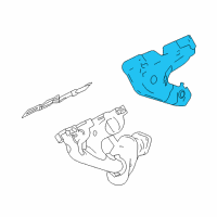 OEM Cadillac STS Shield-Exhaust Manifold Heat Diagram - 12607338