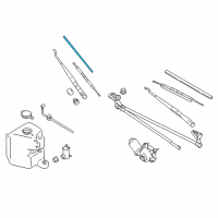 OEM 1991 Dodge Colt Blade-WIPER Diagram - WB00000BAA