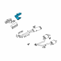 OEM BMW 525i Exchange. Exhaust Manifold With Catalyst Diagram - 18-40-7-514-499
