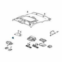 OEM 2011 Honda Accord Crosstour Holder Assy., Sunvisor *NH686L* (QP LIGHT WARM GRAY) Diagram - 88217-TA0-A02ZA