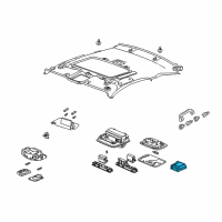 OEM 2010 Honda Accord Switch Assy., Sunroof & Map Light *NH686L* (QP LIGHT WARM GRAY) Diagram - 35830-SWA-A71ZD