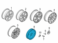 OEM 2022 BMW X6 Emergency Wheel, Light Alloy Diagram - 36-11-6-880-744