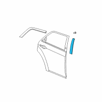 OEM 2015 Dodge Charger APPLIQUE-B Pillar Diagram - 57010429AD