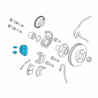 OEM Mercury Caliper Diagram - AL8Z-2B121-A