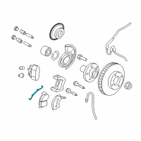 OEM 2010 Mercury Mariner Brake Pads Clip Diagram - 5L8Z-2068-AA