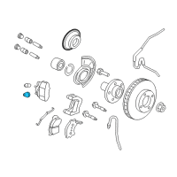 OEM 2009 Ford Escape Caliper Cap Diagram - YL8Z-2A391-AA