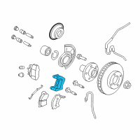 OEM 2009 Ford Escape Caliper Mount Diagram - 9L8Z-2B540-A