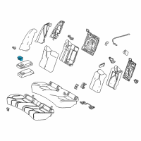 OEM Toyota Camry Cup Holder Diagram - 72806-33100-B2