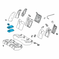 OEM Toyota Camry Armrest Assembly Diagram - 72830-33E60-B5