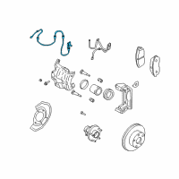 OEM 2008 Nissan 350Z Sensor Assembly-Anti SKID, Front RH Diagram - 47910-AL50A