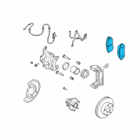 OEM 2003 Infiniti G35 Front Disc Brake Pad Kit Diagram - D1060-CD00C