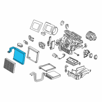 OEM 2018 Ford Escape Evaporator Core Diagram - GV6Z-19850-AA