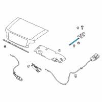 OEM 2004 Infiniti QX56 Stay Assembly-Hood RH Diagram - 65470-7S600