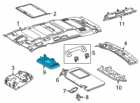 OEM 2022 Toyota Sienna Dome Lamp Diagram - 81240-12100-B2