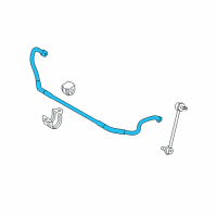 OEM BMW 330i Stabilizer Front With Rubber Mounting Diagram - 31-35-6-796-302