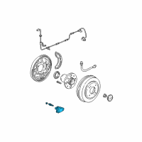 OEM 2002 Honda Civic Cylinder B, Left Rear Wheel Diagram - 43301-S5A-003