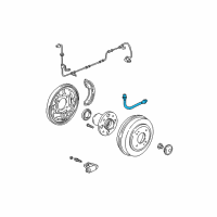 OEM 2001 Honda Civic Hose Set, Rear Brake Diagram - 01466-S5A-000