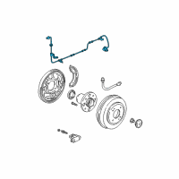 OEM 2005 Honda Civic Sensor Assembly, Right Rear Diagram - 57470-S5A-952