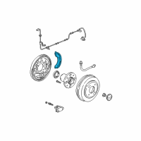 OEM Honda Shoe Complete Rear Brak Diagram - 43153-S5A-A02