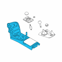 OEM 2005 Dodge Viper Base-Floor Console Diagram - XN88DX9AB