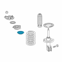 OEM 2005 Cadillac DeVille Insulator, Front Spring Upper Diagram - 22189860