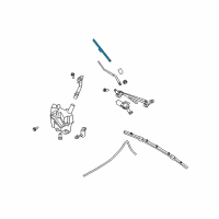 OEM Infiniti Windshield Wiper Blade Assist Refill Diagram - 28895-JK61A