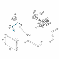 OEM 2011 Hyundai Tucson Hose-Radiator To Reservoir Diagram - 25451-2S000