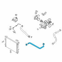 OEM Kia Hose-Radiator Upper Diagram - 254112S100