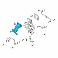 OEM Ford Maverick Heat Shield Diagram - K2GZ-9P462-A