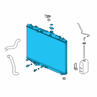 OEM Acura RDX Radiator Complete Diagram - 19010-5YF-A01