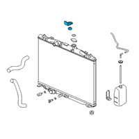 OEM 2019 Acura RDX Bracket, Radiator Mt (Upper) Diagram - 74176-TJB-A00