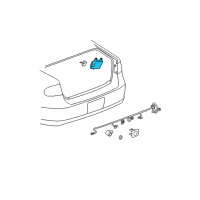 OEM Buick Lucerne Rear Object Alarm Module Assembly Diagram - 20903653