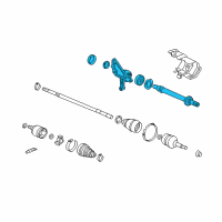 OEM Acura TL Shaft Assembly, Half (Mt) Diagram - 44500-TK5-A00