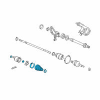 OEM 2013 Acura TL Boot Set, Inboard (NTN) Diagram - 44017-TK5-A51