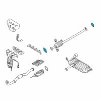 OEM Hyundai Scoupe Gasket-Exhaust Pipe Diagram - 28764-28020