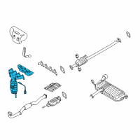 OEM 2008 Kia Sportage Exhaust Manifold Assembly Diagram - 2851023780