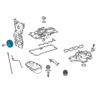 OEM Lexus IS200t Pulley Assy, Crankshaft Diagram - 13470-36050