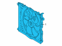 OEM 2022 Toyota Mirai Fan Assembly Diagram - 16360-77040