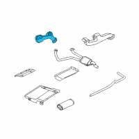 OEM Dodge B150 Exhaust Pipe Diagram - 52020053