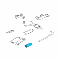 OEM 2001 Dodge Ram 1500 Van Exhaust Muffler Diagram - 52022017