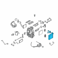 OEM Nissan Versa EVAPOLATOR Assembly-Front Diagram - 27280-1HS0C