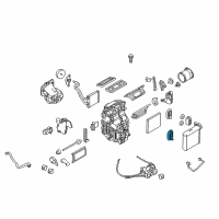 OEM 2012 Nissan Versa Seal-Evaporator Diagram - 27287-1HS0B