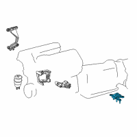 OEM Lexus LS500 INSULATOR, Engine Mounting Diagram - 12371-70120