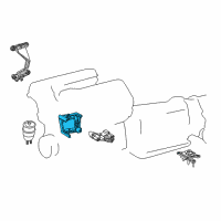 OEM 2019 Lexus LS500 Bracket, Engine Mount Diagram - 12311-70180